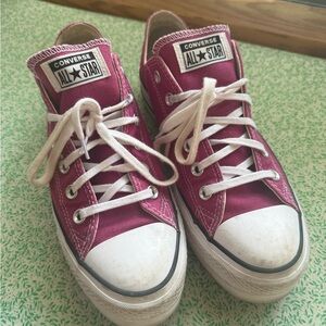 Converse All Star Pink Canvas Sneakers